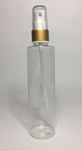 150 ml zylindrische PET-Plastikflaschen und mattgoldene Serumpumpe *BELIEBIGE MENGE* - Bild 1 von 1
