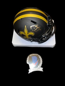 DARREN SPROLES Signed NEW ORLEANS SAINTS Eclipse MINI Helmet PRO BOWL Beckett 2 - Picture 1 of 2
