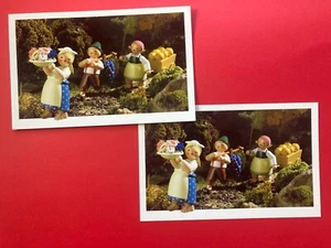 Wendt & Kühn Karte Erntekinder Stückpreis 2004 Erzgebirge Figuren Weihnachten - Bild 1 von 2