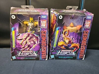 Hasbro Transformers Nightprowler + Sandstorm Legacy Deluxe Class Figure NEW  - Image 1 of 4