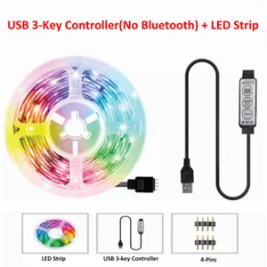 5V USB RGB LED Strip Lights Flexible PCB Tape for Bedroom TV Back PC Car Decor - Picture 1 of 15