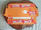 1986 McDonalds Value Pack Food Box Tray UNUSED