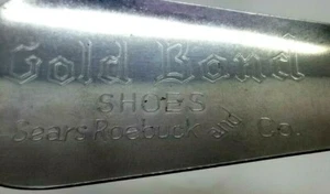 Vintage Gold Bond Sears Rehbock Werbung Schuhlöffel (B75) - Bild 1 von 3