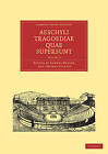 Aeschyli Tragoediae Quae Supersunt Butler Stanley Paperback Volume 4
