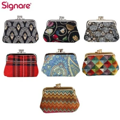 Clasp Change Purse Wallet Money Holder Fashion Design by Signare - Image 1 of 4