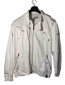 COOGI Australia Men Size 4XL C69 Yacht Club Zip Jacket-Nylon-Mesh Lined-White - Picture 1 of 9
