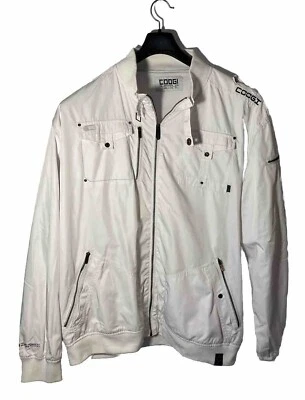COOGI Australia Men Size 4XL C69 Yacht Club  Zip Jacket-Nylon-Mesh Lined-White - Image 1 of 4