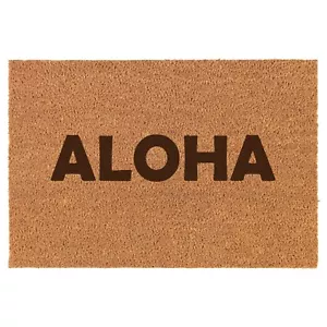 Coir Door Mat Entry Doormat Aloha - Picture 1 of 2