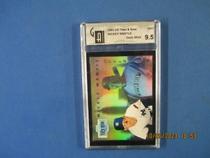 1993 U.D. Then and Now TN 17 Mickey Mantle GAI Gem Mint 9.5 - Picture 1 of 4