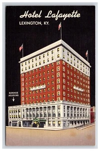 Postkarte: KY Hotel Lafayette, Restaurants, Preise, Lexington, Kentucky - unbesendet - Bild 1 von 2