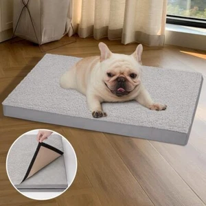 Orthopedic Dog Bed Medium Size, Washable with Removable Cover, Crate Dog Bed - Picture 1 of 6
