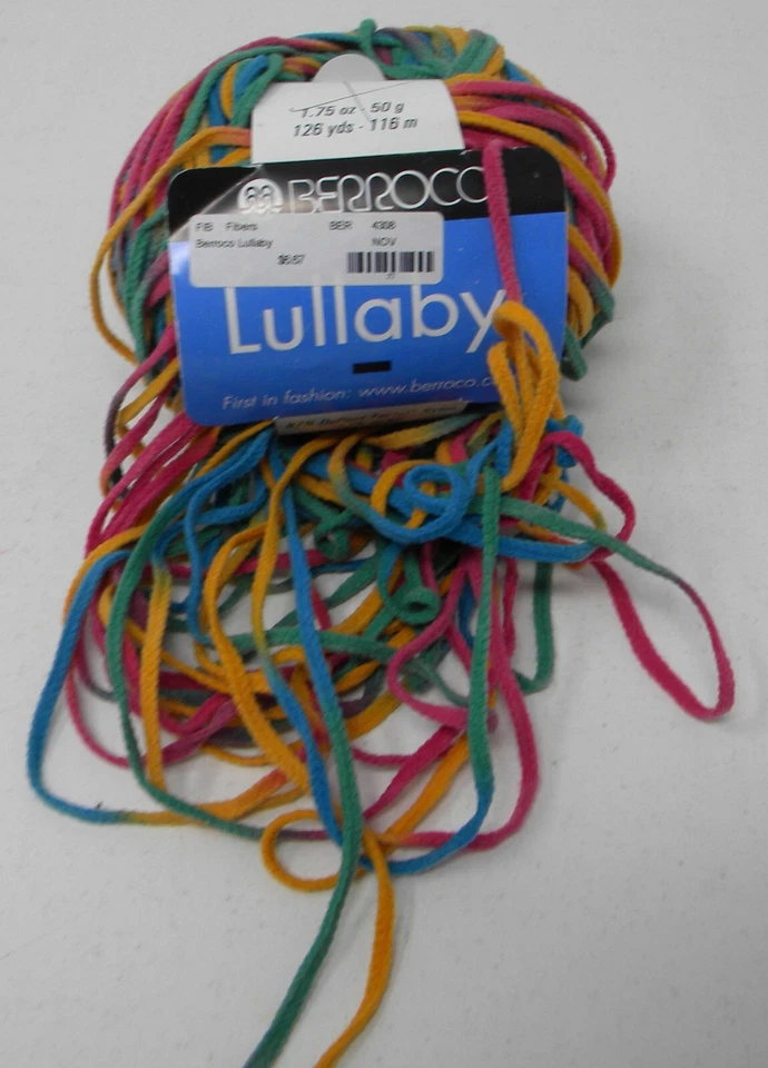 1 madeja Berroco cinta de cuna hilo rosa verde azul naranja Foto 1 de 1