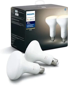 Philips Hue White Ambiance Dimmable BR30 Smart LED Bulb 800 lumens (2-Pack) - Picture 1 of 8
