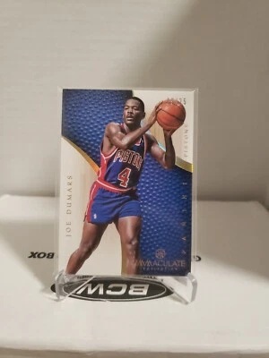 2012-13 Panini Immaculate Gold  19/25 Joe Dumars #29 Detroit Pistons HOF - Image 1 of 4