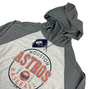 NEW Majestic Men’s Cotton Houston Astros Hoodie Sweatshirt Gray • Large - Picture 1 of 7