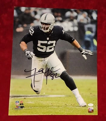 Khalil Mack Oakland Raiders Signed 16x20 Photo w/JSA COA ( 2 ) - Image 1 of 4