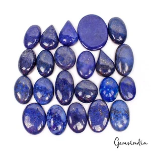 540 Ct/22 Pcs Natural Blue Lapis Lazuli Gold Flecks Mix Cab Loose Wholesale Gems - Picture 1 of 4