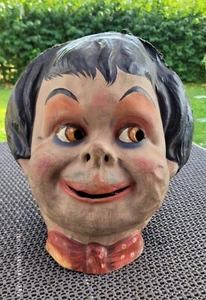 alte Maske Faschingskopf Pappmaché - Bild 1 von 7