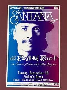 Santana @ Fiddler's Green 11x17 Poster 1997 mit Rusted Root & David Lindley - Bild 1 von 2