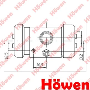 Fits Ford Transit 1985-1991 2.0 2.4 D Wheel Brake Cylinder Rear Left Howen - Picture 1 of 8