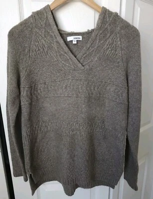 Suéter Pullover Sonoma Manga Larga con Capucha Talla Pequeña Beige Taupe Tejido Suave Nuevo sin Etiquetas Foto 1 de 4