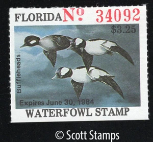 FL5 1983 Florida Duck Stamp - MNH - Buffleheads - Artist: Heiner Hertling - Picture 1 of 1
