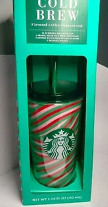 Starbucks Cold Brew 16 Oz. Doppelwandige Cold Cup Caramel Dolce Pod 3 Strohhalme - Bild 1 von 2