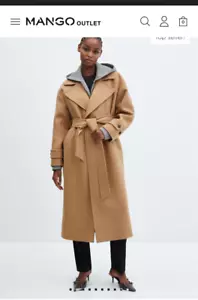 NWOT! Maxi lapel Manteco wool coat XS. Top Seller! $325 - Picture 1 of 11