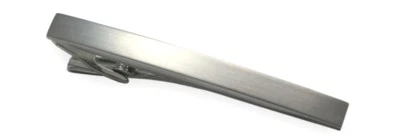 Edle Krawattennadel silberfarben matt 6,6 cm gravierbar NK0012 SALE + Box - Bild 1 von 4