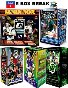 MINNESOTA VIKINGS 2024 PANINI OPTIC MOSAIC ABSOLUTE NFL 5 BOX BREAK🏈 - Picture 1 of 8