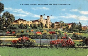 # K1222 SAN DIEGO, APROX. POSTAL, EE. UU. HOSPITAL NAVAL - Imagen 1 de 2