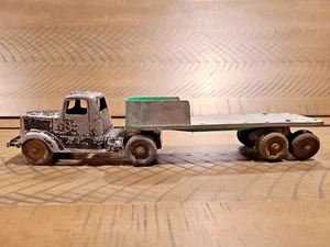 Tootsietoy 1954-1959 Mack L-Line Pfahlseitenanhänger ohne Pfahlseiten Vintage - Bild 1 von 9