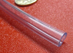 PVC Tubing, Clear, 3/8" OD x 1/4" ID x 1/16" Wall x 50 Foot Coil - Picture 1 of 15