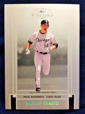 2005 Donruss 经典 #14 Paul Konerko 永恒致敬银币/100 罕见  — 第 1/2 张图片