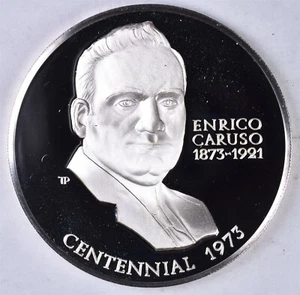 1973 Enrico Caruso 25.39g Silver 0.925 - Picture 1 of 2