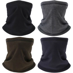 Winter Thermal Fleece Neck Gaiter Warmer Tube Windproof Face Mask for Men Women - Picture 1 of 22