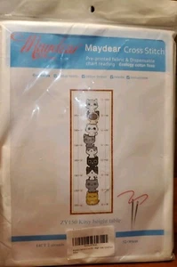 Maydear Punto de Cruz Gatito Tabla de Altura Hágalo Usted Mismo Kit Completo Tela Preimpresa - Imagen 1 de 3