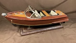 Vintage Chris Craft Style Holzmodell 40er 50er Jahre Schnellboot tolles Dekor - Bild 1 von 16