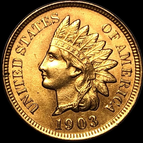 1903 Indian Head Cent Penny  #E8780 Cover