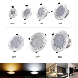 Lámpara de punto empotrada con luz de techo regulable 3W 5W 7W 9W 12W 15W 18W - Imagen 1 de 16