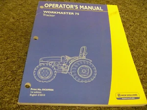 New Holland Workmaster 75 Tractor Owner Operator Maintenance Manual User Guide - Picture 1 of 1