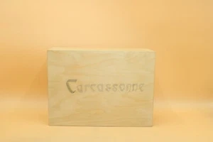 ⭐️Carcassonne Spiel Holzbox + 3 Erweiterungen Hans im Glück altes Layout⭐️ - Imagen 1 de 10
