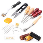 13X Craft Hand Stitching Sewing Tools With Sewing Leather Stamping Beginner New