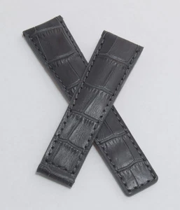 Cinturino orologio stile alligatore grigio per TAG Heuer Grand Carrera con chiusura FC5037/9 - Foto 1 di 21
