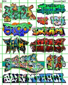 6034 DAVE'S DECALS HO SCALE URBAN GRAFFITI TRAIN BOXCARS STREET CITY WALLS - Picture 1 of 3