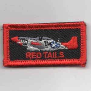 FSS TUSKEGEE FLIEGER ROTE SCHWÄNZE PILOTEN SCHWARZ KLETTVERSCHLUSS BESTICKT PATCH - Bild 1 von 1