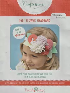 "FELT FLOWER HEADBAND" Pre-Cut Felt Craft- Make in an Afternoon! by Hazel & Ruby - Picture 1 of 2
