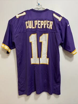 Camiseta Nike Vintage Minnesota Vikings Daunte Culpepper Masculina Tamanho XL #11 Roxa - Imagem 1 de 4