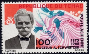 1966 Chad SC# C25 - Dr. Albert Schweitzer (1875-1965), Medical Missionary - M-NH - Picture 1 of 1