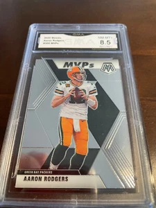 AARON RODGERS PACKERS 2020 MOSAIC MVPS # 300 GRADED 8.5 L@@@K - Picture 1 of 2